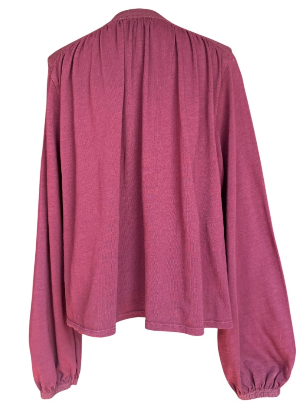 NATION LTD Maya V-Neck Top in Bordeaux Sz M - Picture 4 of 7